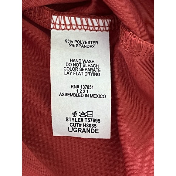 Live In The‎ Moment Women's Crop Top Square Neck Lined Front Pink Sz L Y2K - Picture 4 of 4